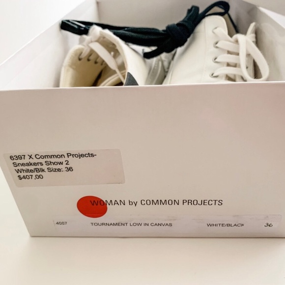 6397 x Common Projects tournament canvas sneakers - Picture 4 of 5